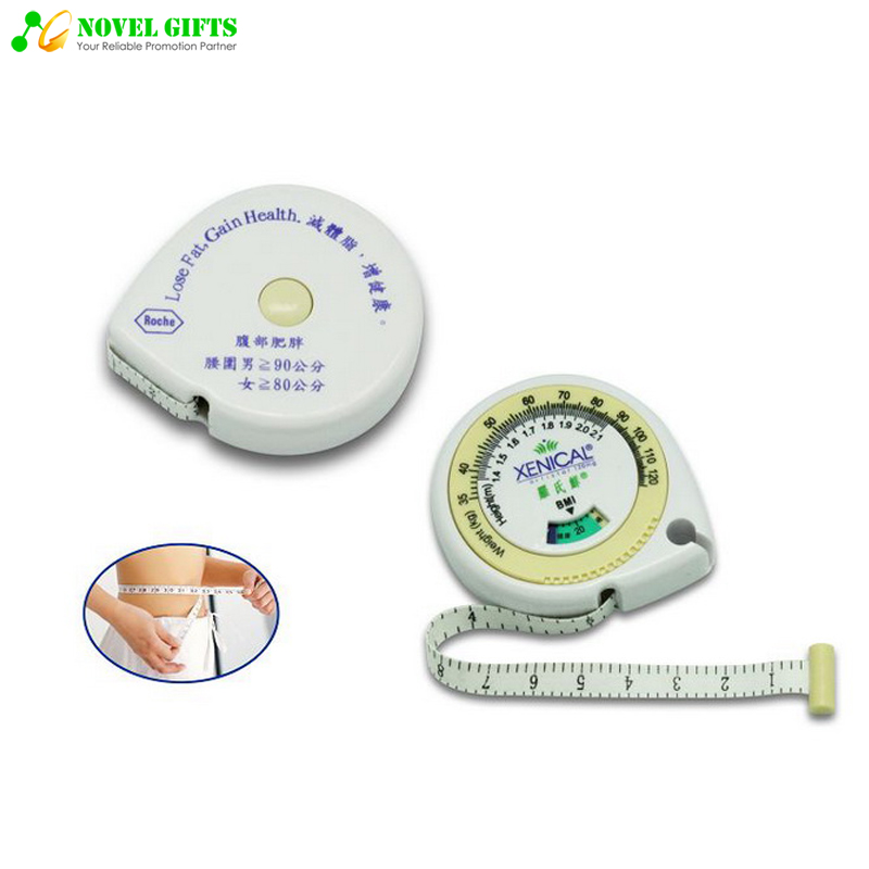 Promotion Gifts Water Drop Shape Body Mass Index BMI Tape Measure  Ruler