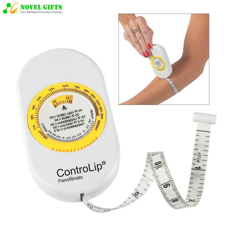 Promotion Gifts Tablet Shape Body Mass Index BMI Tape Measure  Ruler Scales