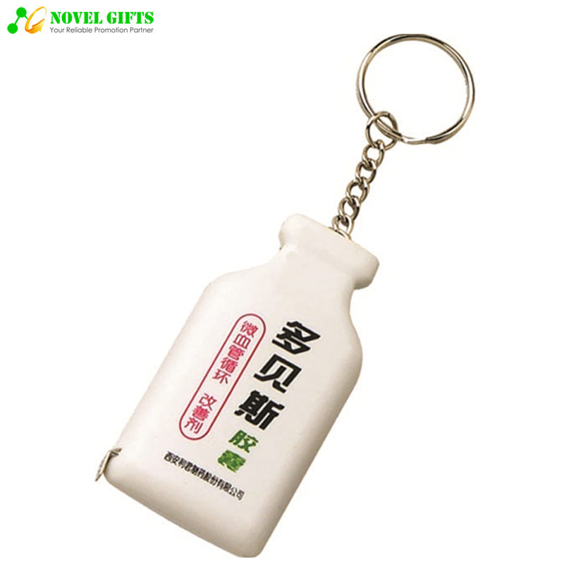 Promotion Gifts Medicine Bottle Shape Metal Body Mass Index BMI Tape Measure  Ruler Scales