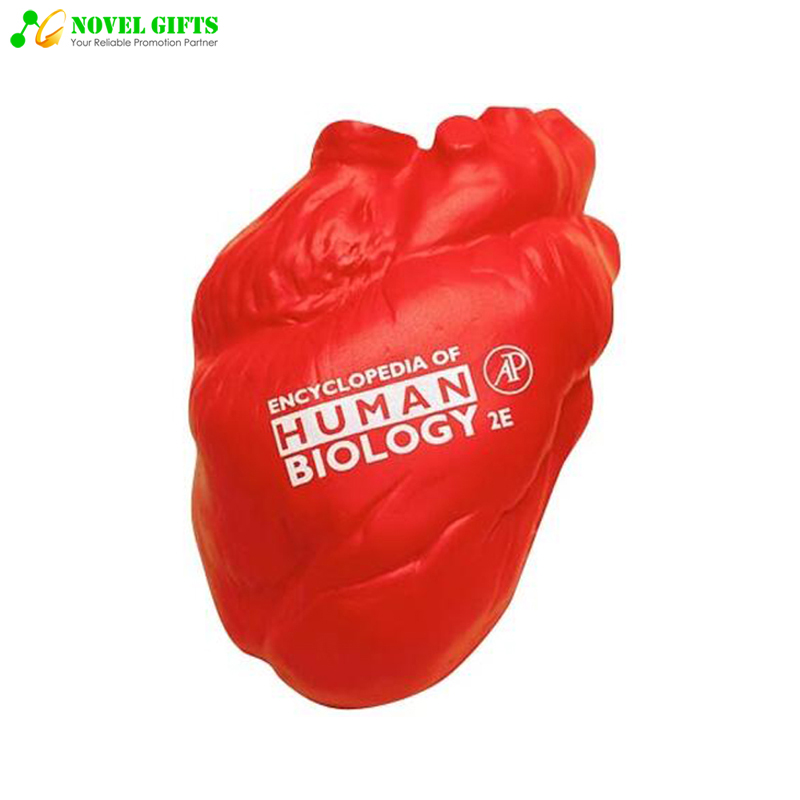 Customized Heart Shape PU Stress Reliever Ball Promotion Gifts 