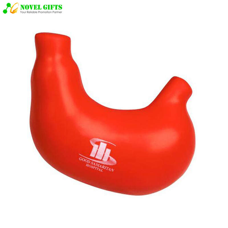 Customized Stomach Shape PU Stress Reliever Ball Pharma Promotion Gifts 