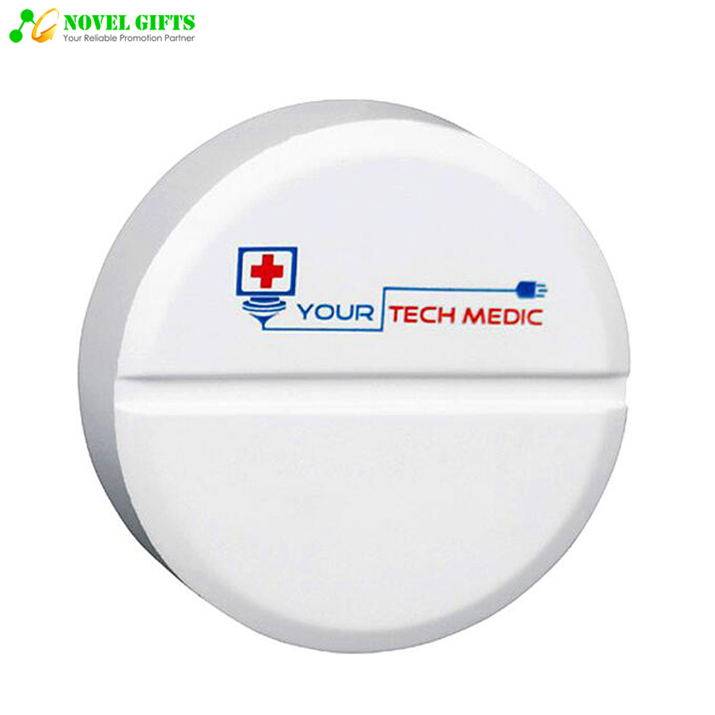 Customized Tablet Pill Shape PU Stress Reliever Ball Pharma Promotion Gifts 