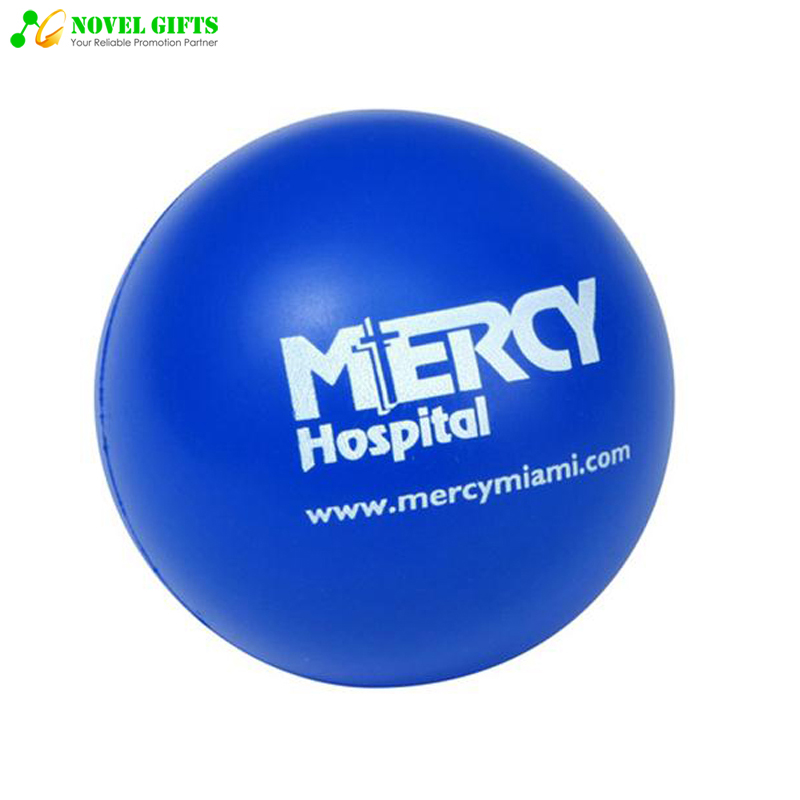 Customized Round PU Stress Reliever Squeeze Ball Promotion Gifts 