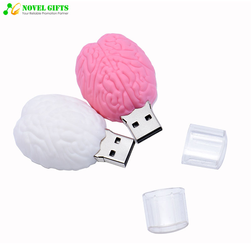 OEM Pharmaceutical Promotion Brain Shape USB Flash Drive Disk  