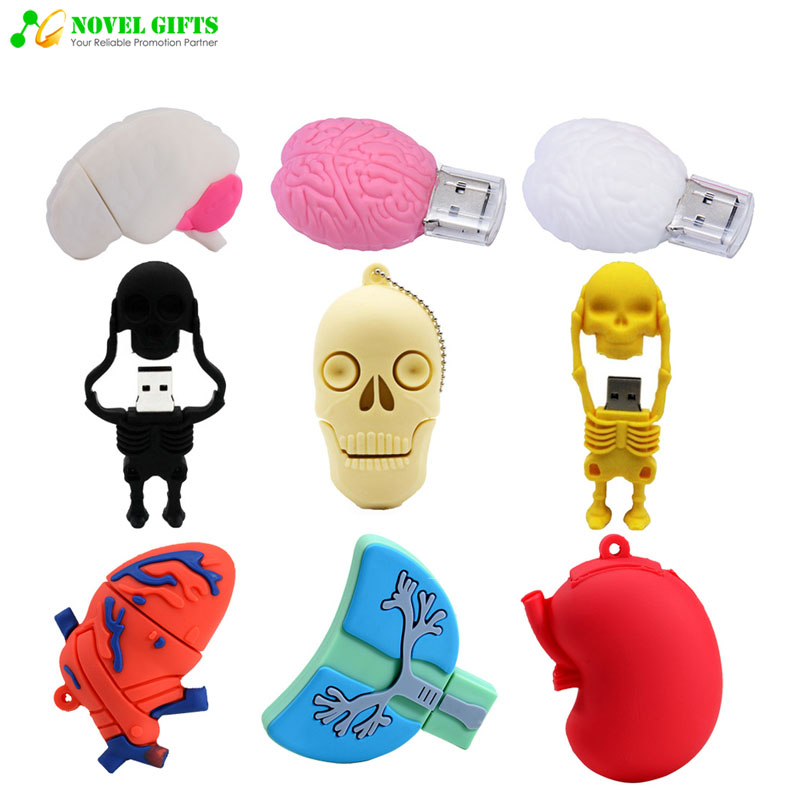 OEM Pharmaceutical Promotion Gifts Medical Organ Shape USB Flash Drive Disk  