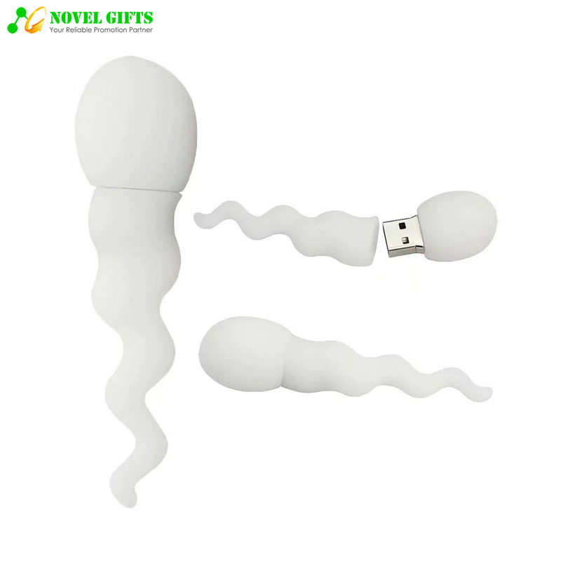 OEM Pharmaceutical Promotion Sperm Shape USB Flash Drive Disk  