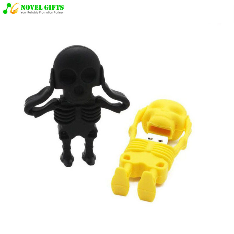 OEM Pharmaceutical Promotion Skeleton Shape USB Flash Drive Disk