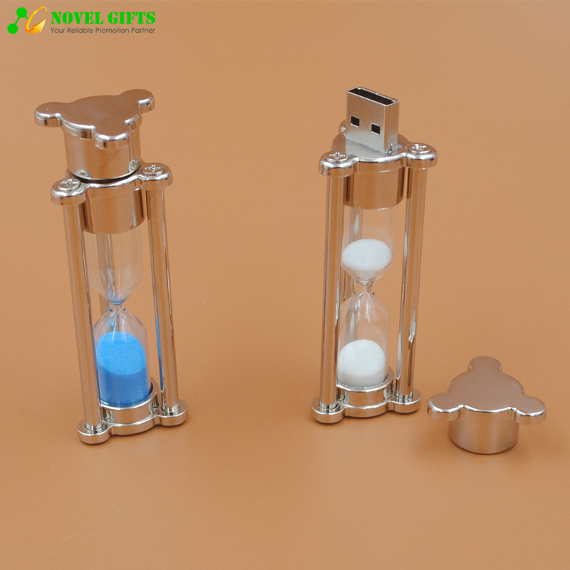 OEM Promotion Gifts Sand Clock USB Flash Drive Disk 