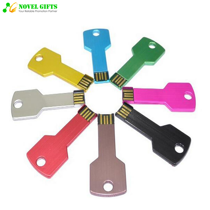 Custom Promotion Gifts Popular Key Shape USB Flash Drive Disk    